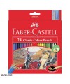 مداد رنگی 24 رنگ فابر کاستل جعبه مقوایی FABER CASTELL 24 COLOR  