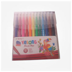 ماژیک یالونگ بسته 12 رنگ YALONG BRUSH PEN 12COLOR